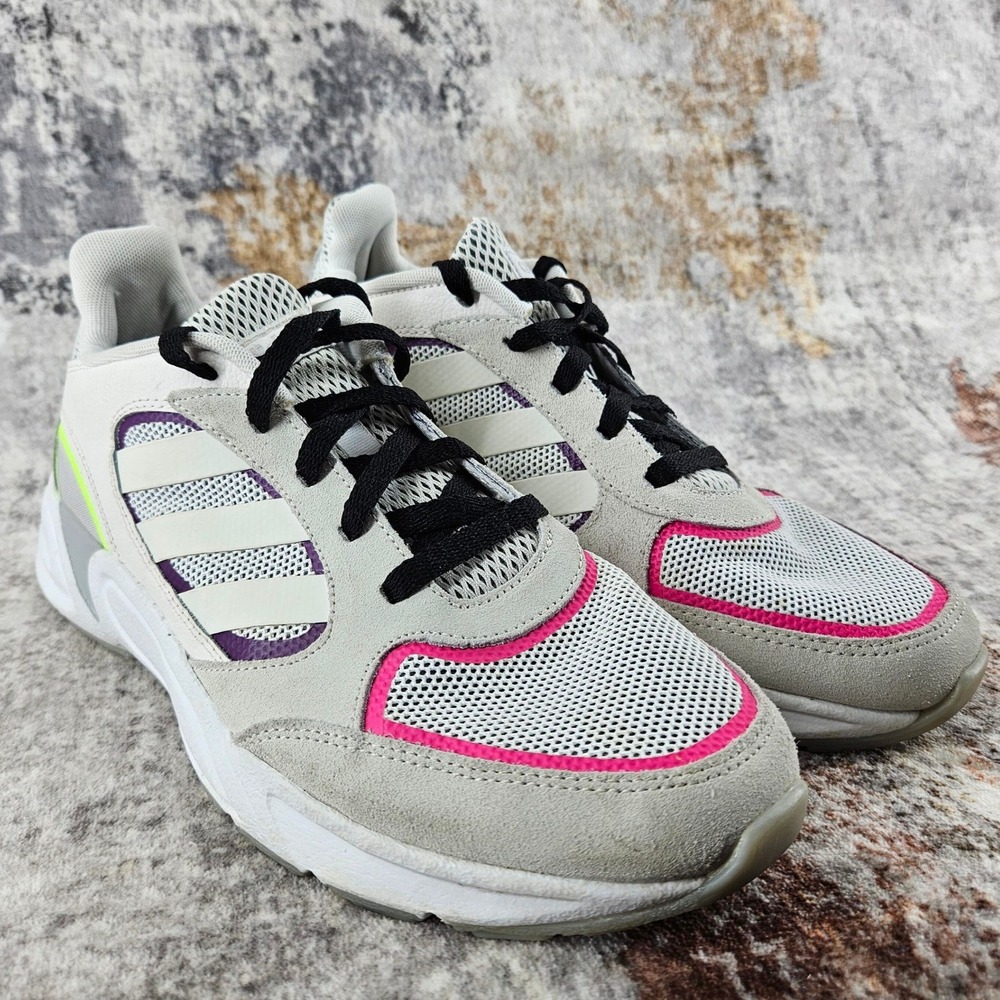 Adidas 90s Valasion Shoes Women 11 White Cloudfoam Comfort Running Sneaker Retro